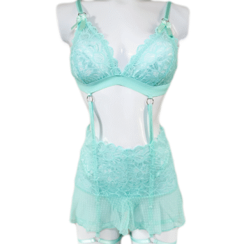Conjunto falda menta