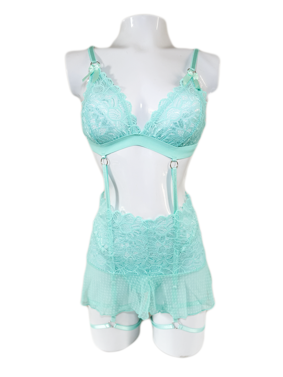 Conjunto falda menta