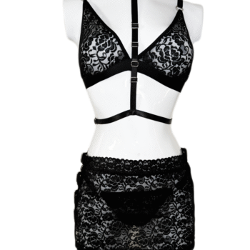 Conjunto trio falda negro