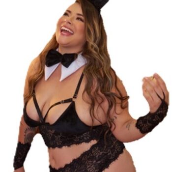 Disfraz coneja negro