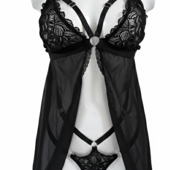 Babydoll negro talla única