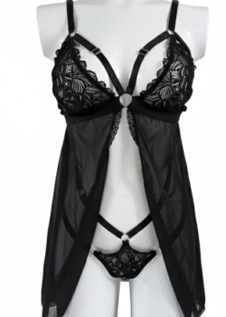 Babydoll negro talla única